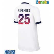 Paris Saint-Germain Nuno Mendes #25 Gostujuci Dres za Ženska 2026-27 Kratak Rukav